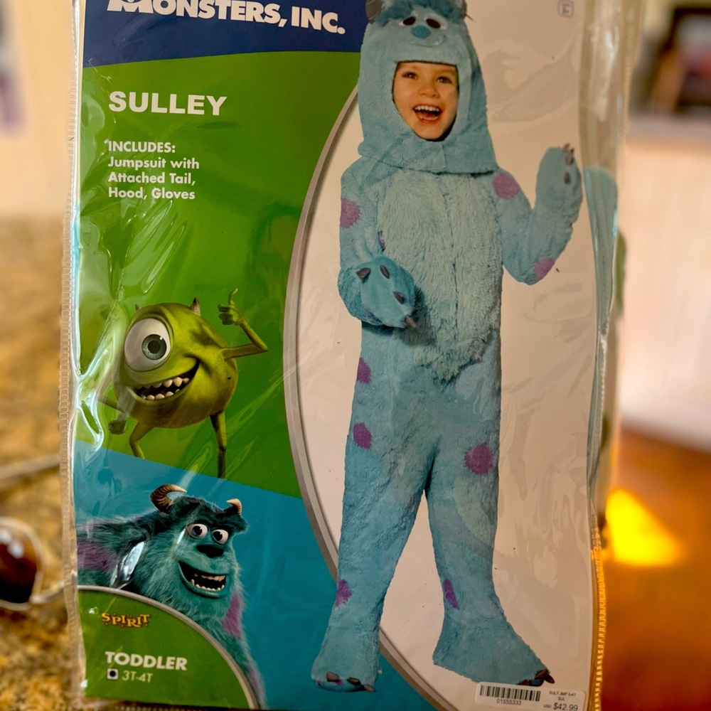 Sulley (3t-4t) Halloween costume bought last year and worn once! $20
